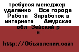 требуеся менеджер (удалённо) - Все города Работа » Заработок в интернете   . Амурская обл.,Зейский р-н